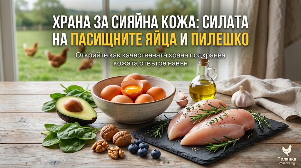 Как домашното пасищно пилешко месо и домашните яйца могат да помогнат на кожата?